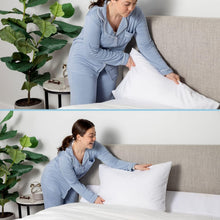 Load image into Gallery viewer, Machine Washable Bed Wedge Pillow with Side Pockets - Comfort &amp; Convenience