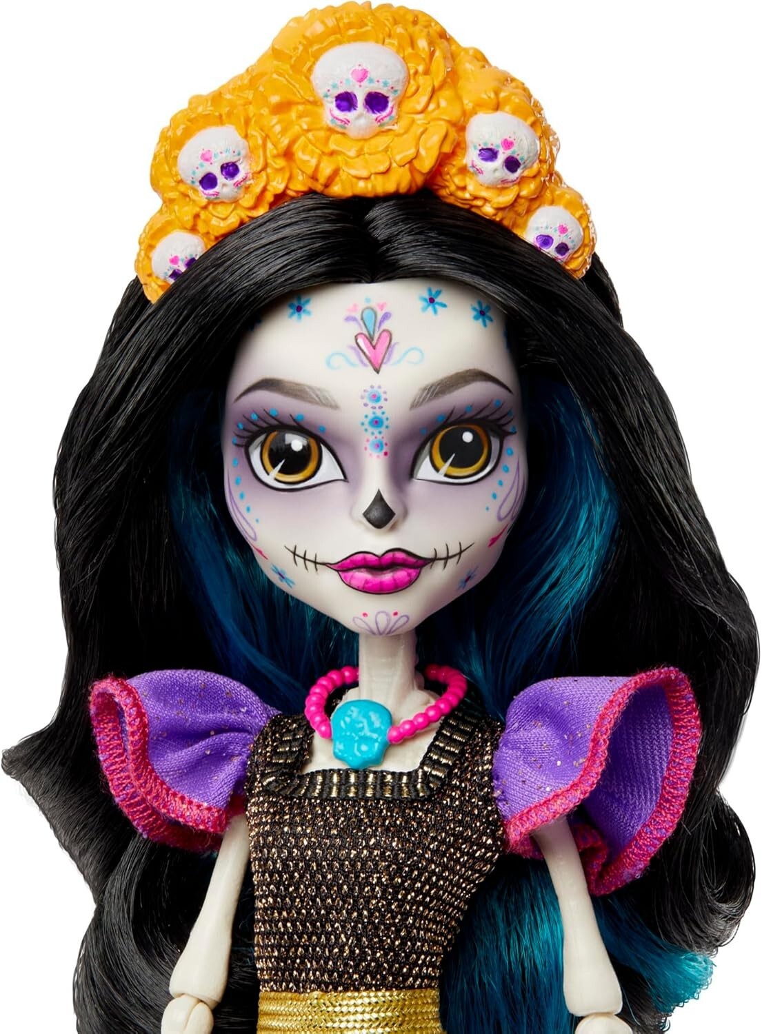 Dia De Muertos Skelita Calaveras Doll - Articulated Fashion Icon for Collectors