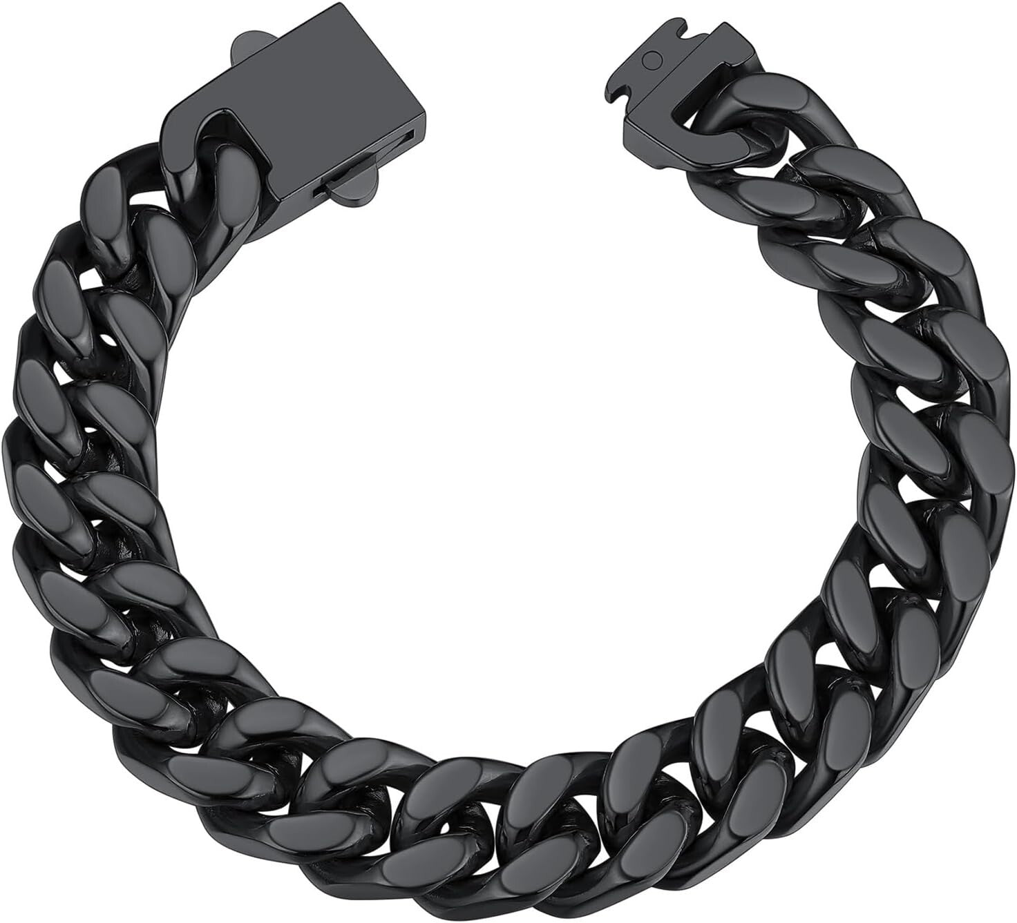 Chunky Stainless Steel Cuban Link Bracelet, 5mm-14mm Widths, Gift Box Included