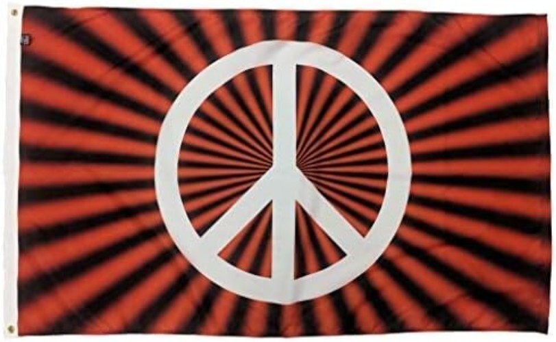 Durable 3x5 Nylon Peace Sign Flag - Vivid Color & Quality American Craftsmanship