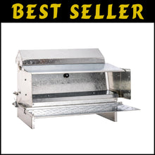 Load image into Gallery viewer, Pest-Proof 25lb Metal Feeder with Rain Cover - Perfect for Backyard Flocks