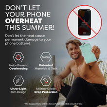 Load image into Gallery viewer, AGION-Lined Phone Pouch with Thermal Protection for iPhone &amp; Samsung - Seafoam