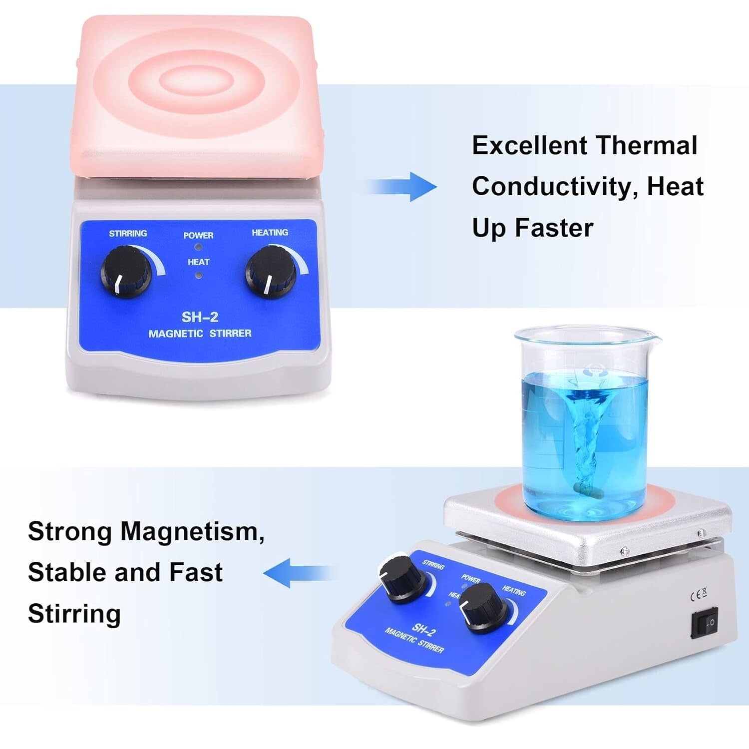 Versatile Magnetic Stirrer Hot Plate - Perfect for Labs, Research & Education