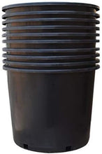 Load image into Gallery viewer, Lightweight 7 Gallon Black Nursery Pot with Drainage Holes for Soil Growth