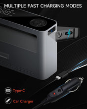 Load image into Gallery viewer, Electric Tire Inflator - Fast 500L/min Pump with Pressure Sensors &amp; LED Light