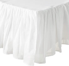 Load image into Gallery viewer, Machine Washable 15-Inch Cotton Voile Dust Ruffle - Opaque and Sheer Design