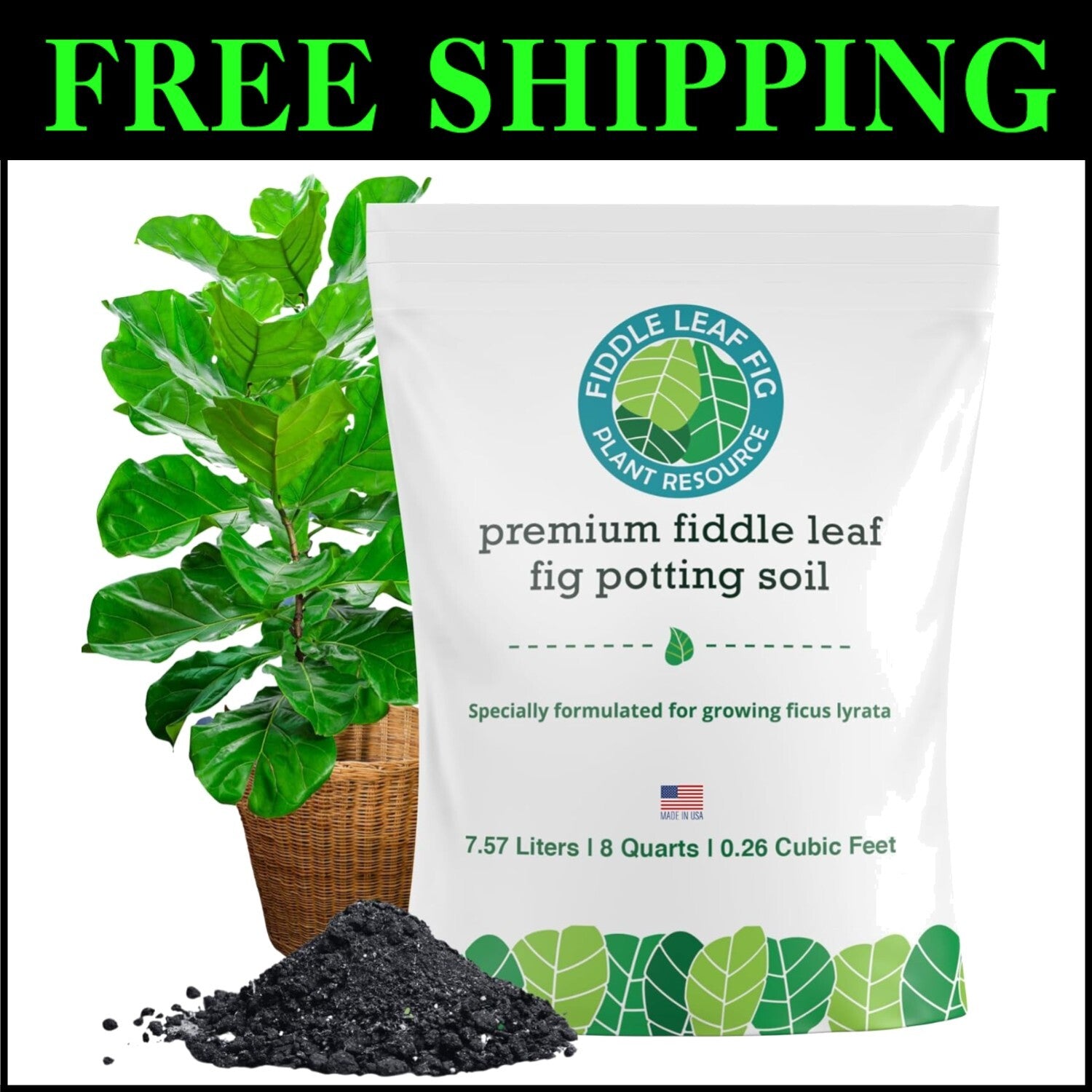 Sustainably Sourced Fiddle Leaf Fig Soil - Nutrient-Rich & Pre-Mixed Solution