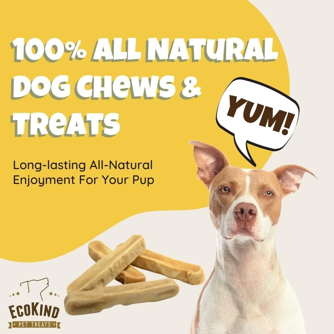EcoKind Yak Cheese Dog Chews - All-Natural 3 lb, Perfect for Aggressive Chewers