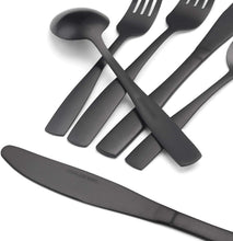 Load image into Gallery viewer, Elegant Satin Finish 40-Piece Cutlery Set - Dishwasher Safe for Modern Homes