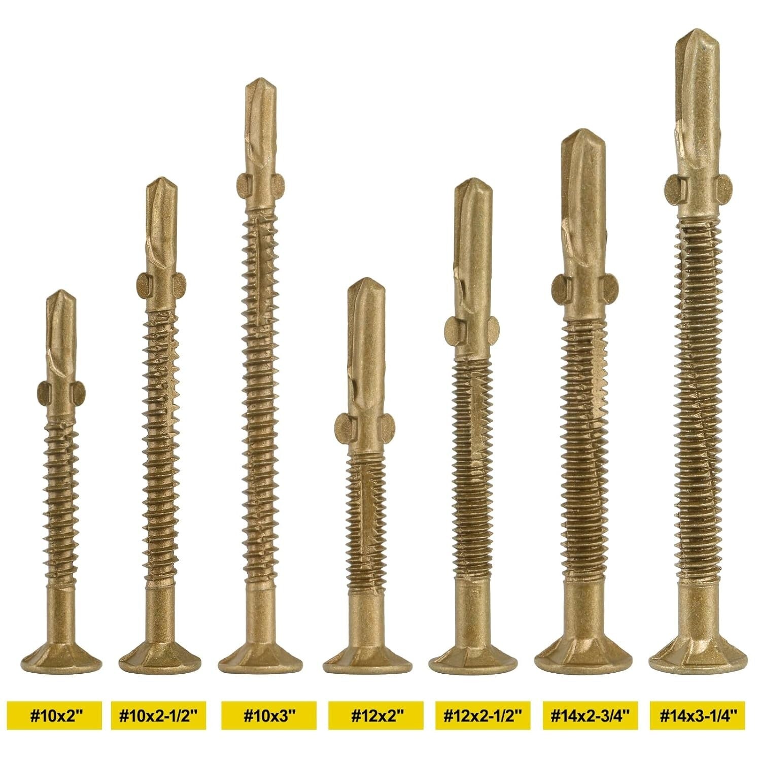 Pro-Grade Trailer Deck Screws - 2-1/2" Flat Head for Secure Wood Attachment