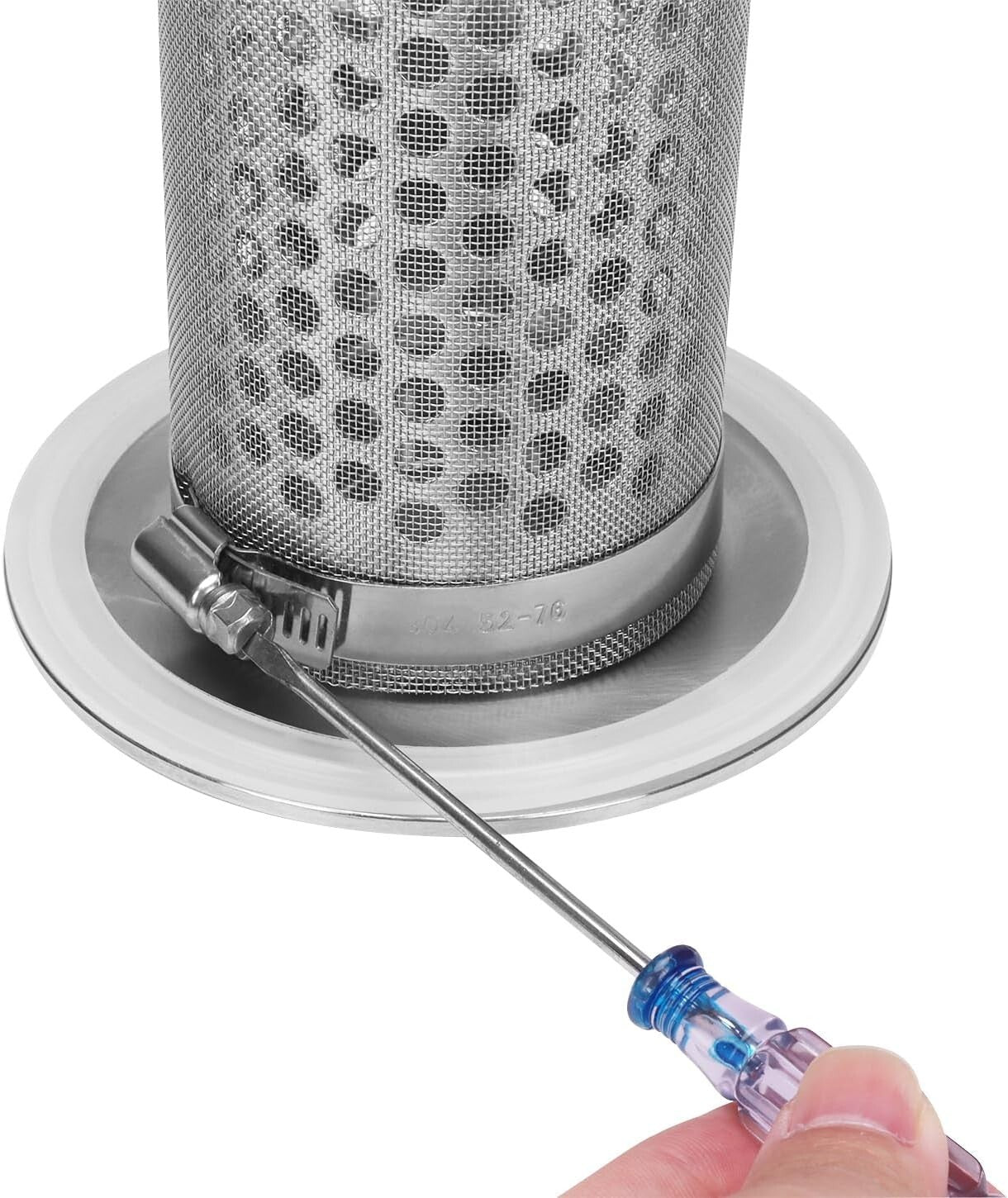 Efficient 2 Inch Inline Tri-Clamp Filter with Replaceable Stainless Steel Screen