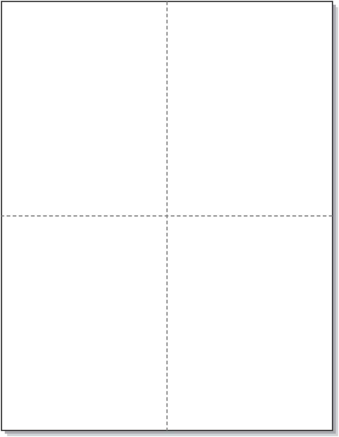 Versatile White Postcards 4-1/4" x 5-1/2" - Perfect for All Your Printing Needs