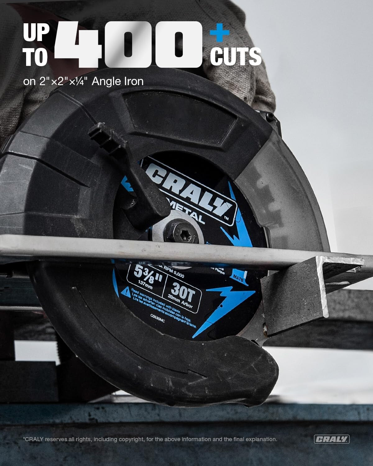 Carbide Tipped 30 Teeth Circular Saw Blade for Ferrous Metals - 5-3/8" 3-Pack