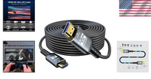Load image into Gallery viewer, High-Speed 100FT 8K Fiber HDMI Cable - 24K Gold Plated, Shielded for Durability