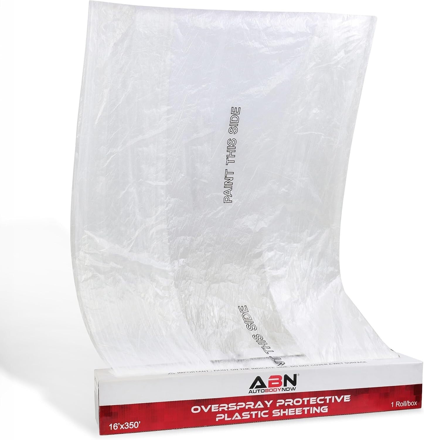 Electrostatic Clear Plastic Sheeting 16 x 350ft - Water Resistant & Anti-Flaking