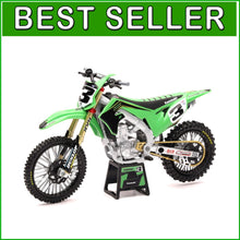 Load image into Gallery viewer, Kawasaki KX 450 Eli Tomac Diecast 1/12 Scale Motorcycle Model – Glossy Finish