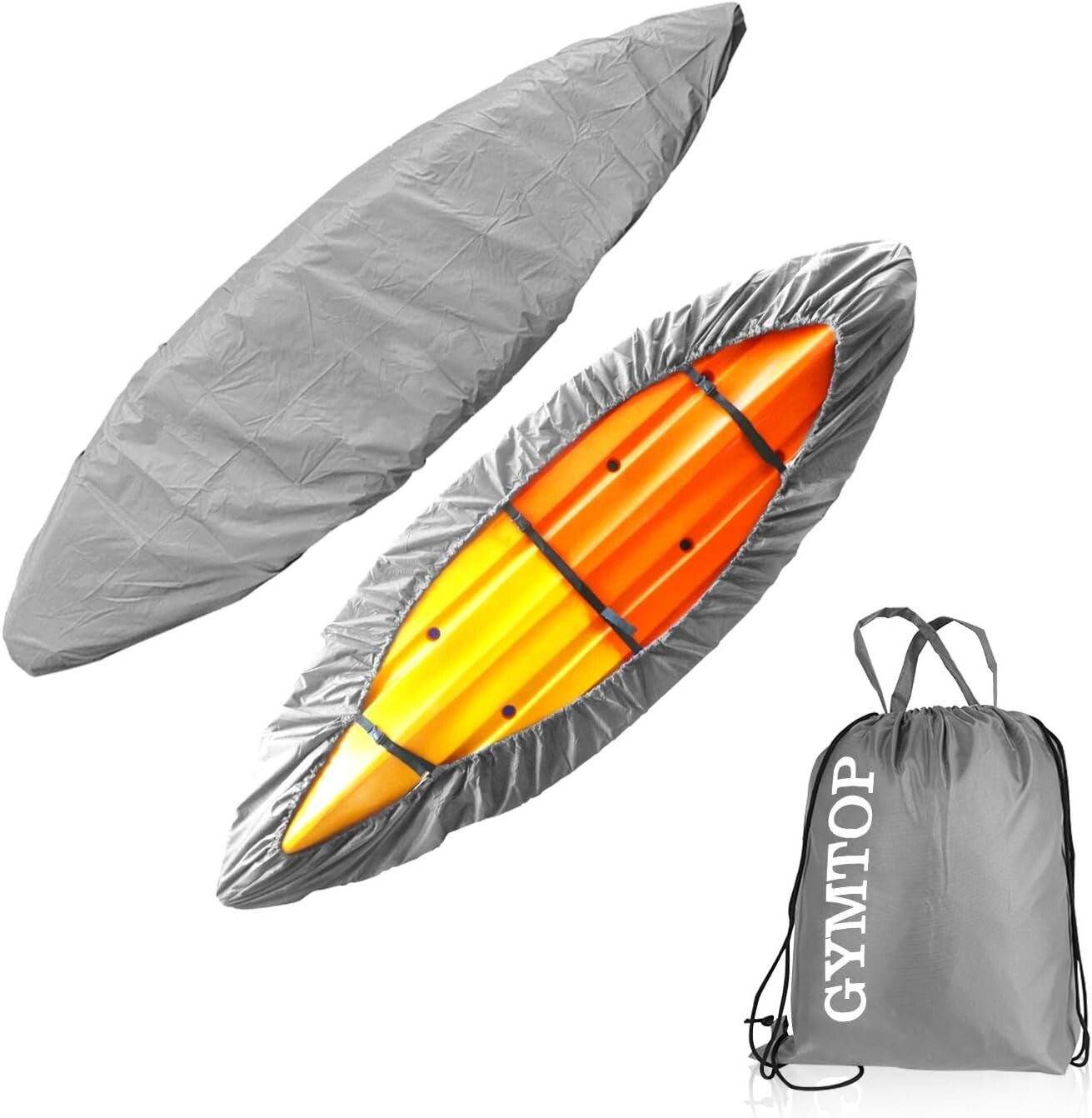 Durable 7.8-18ft Kayak Cover - Waterproof Oxford Fabric with Adjustable Bandage