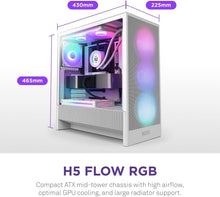 Load image into Gallery viewer, High-Performance H5 Flow RGB ATX Mid-Tower Case with Extensive Cooling Support