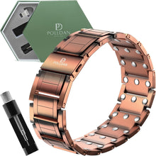 Load image into Gallery viewer, 3X Power Copper Bracelet for Men - Luxury Magnetic Therapy Gift Box Included
