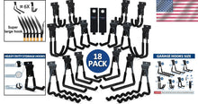 Load image into Gallery viewer, 18-Piece Heavy-Duty Slatwall Hook Set - Multi-Sized Space Savers in Black