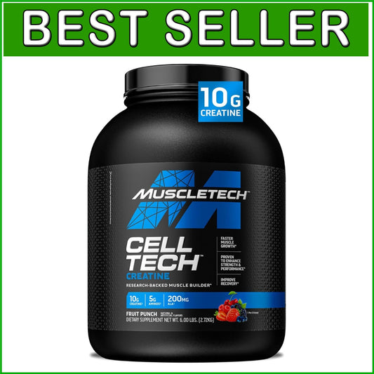 Fruit Punch Creatine Monohydrate Powder - 6 lbs for Muscle Growth & Recovery