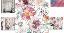 Load image into Gallery viewer, Removable Pink Floral Wallpaper for Bedrooms &amp; Bathrooms - Self-Adhesive