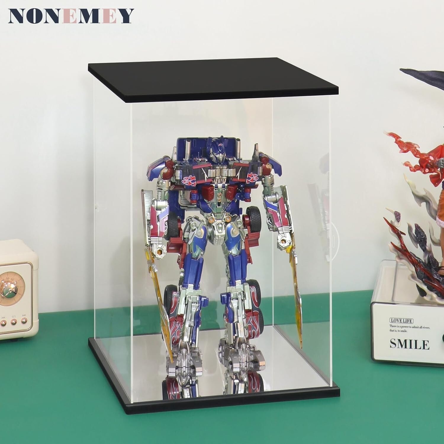 Clear Acrylic Display Case with Remote Control Light - Perfect for Bearbrick