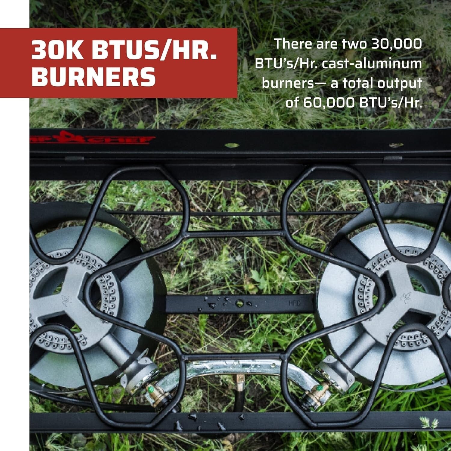 Explorer 2 Burner Propane Camping Stove - Portable Outdoor Cooking Solution