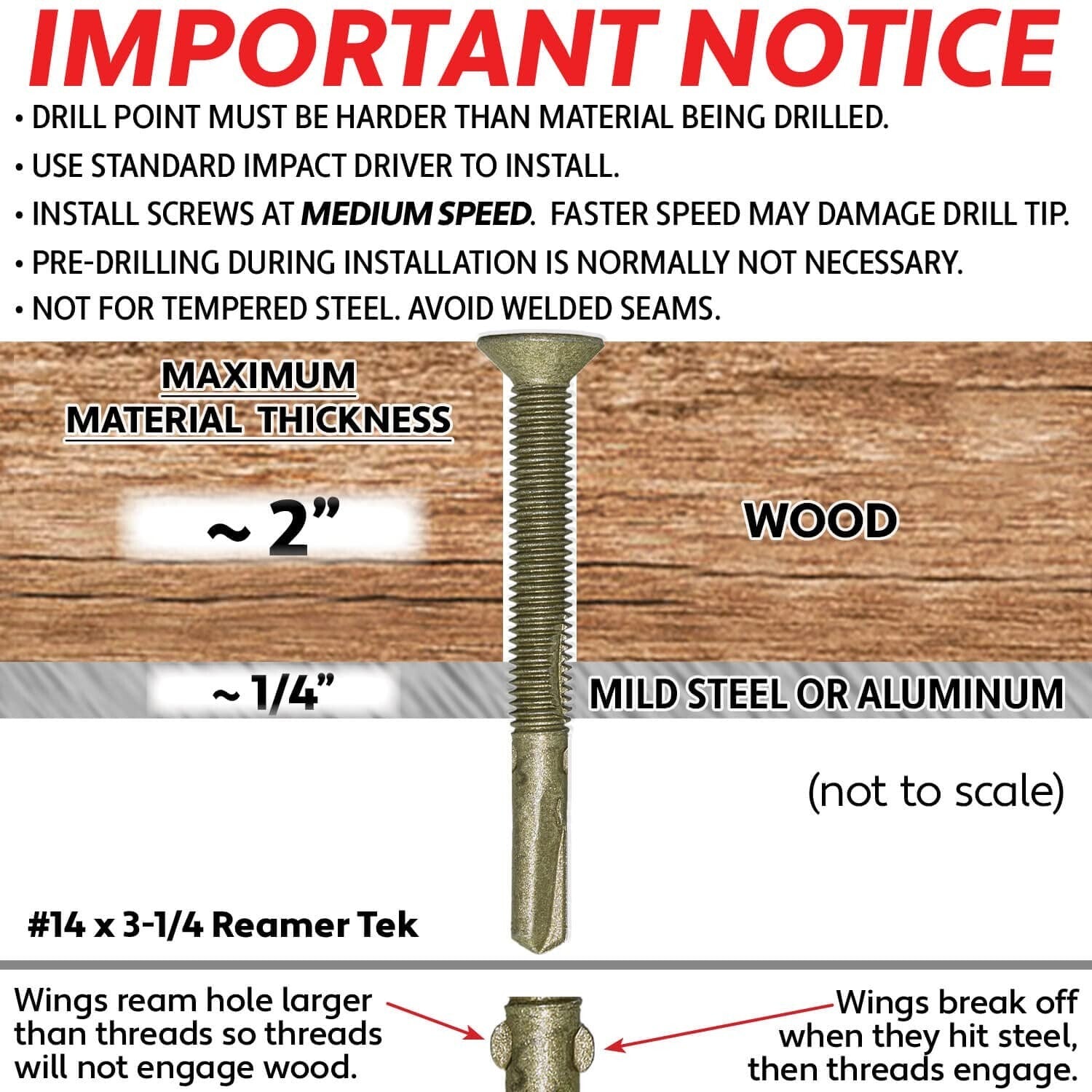 Efficient T-30 Torx Self-Drilling Screws – 5 lbs Pack for Wood to Steel Projects