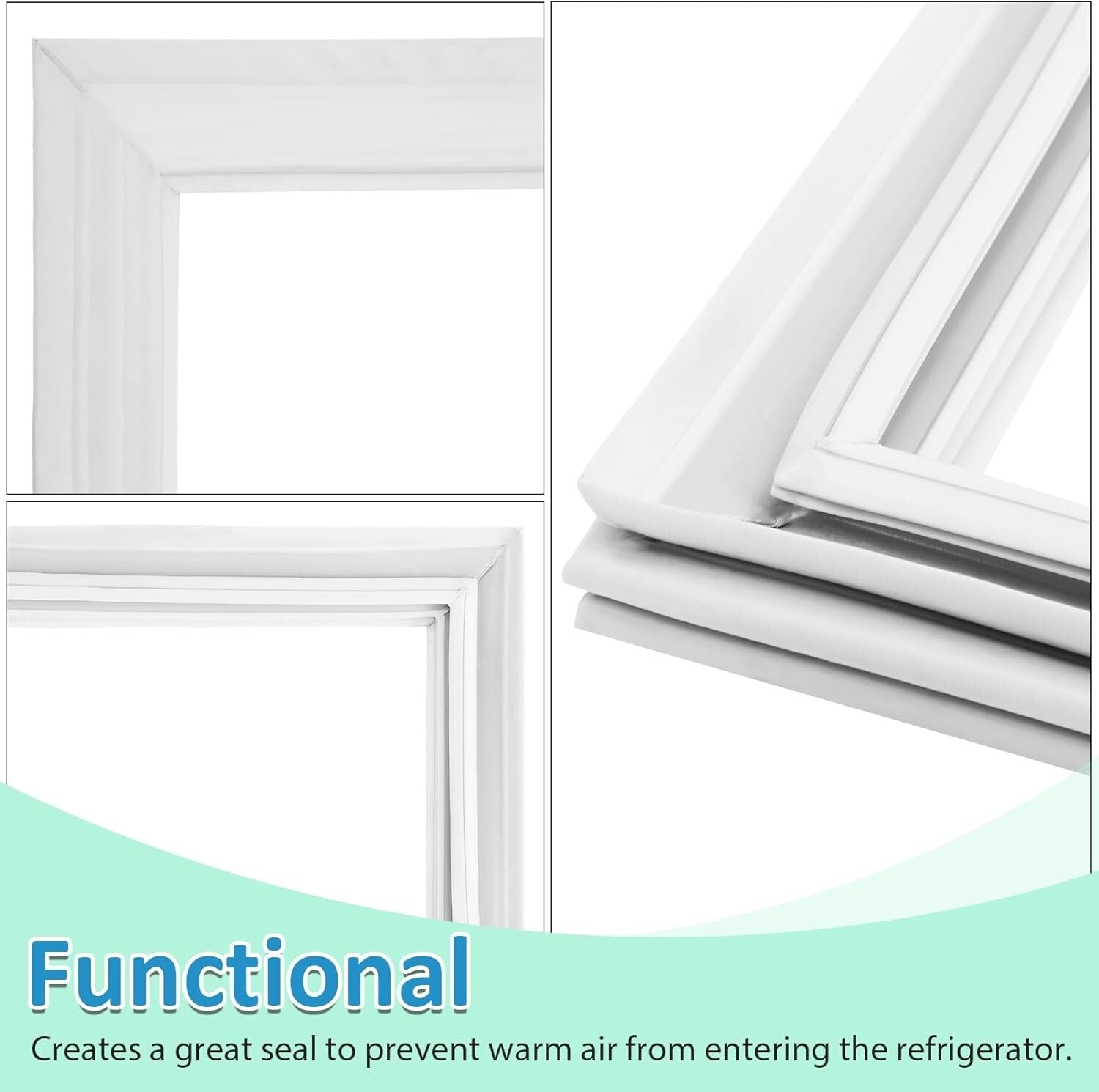 Durable Refrigerator Door Seal Replacement for Kenmore, Frigidaire, Westinghouse