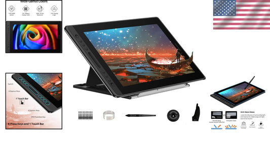 Full-Laminated 15.6" Drawing Tablet with Compatibility for Windows, Mac, Linux