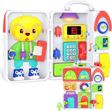 Load image into Gallery viewer, Engaging Musical Toy for Toddlers 1-3: Montessori Busy Board &amp; Bilingual Fun