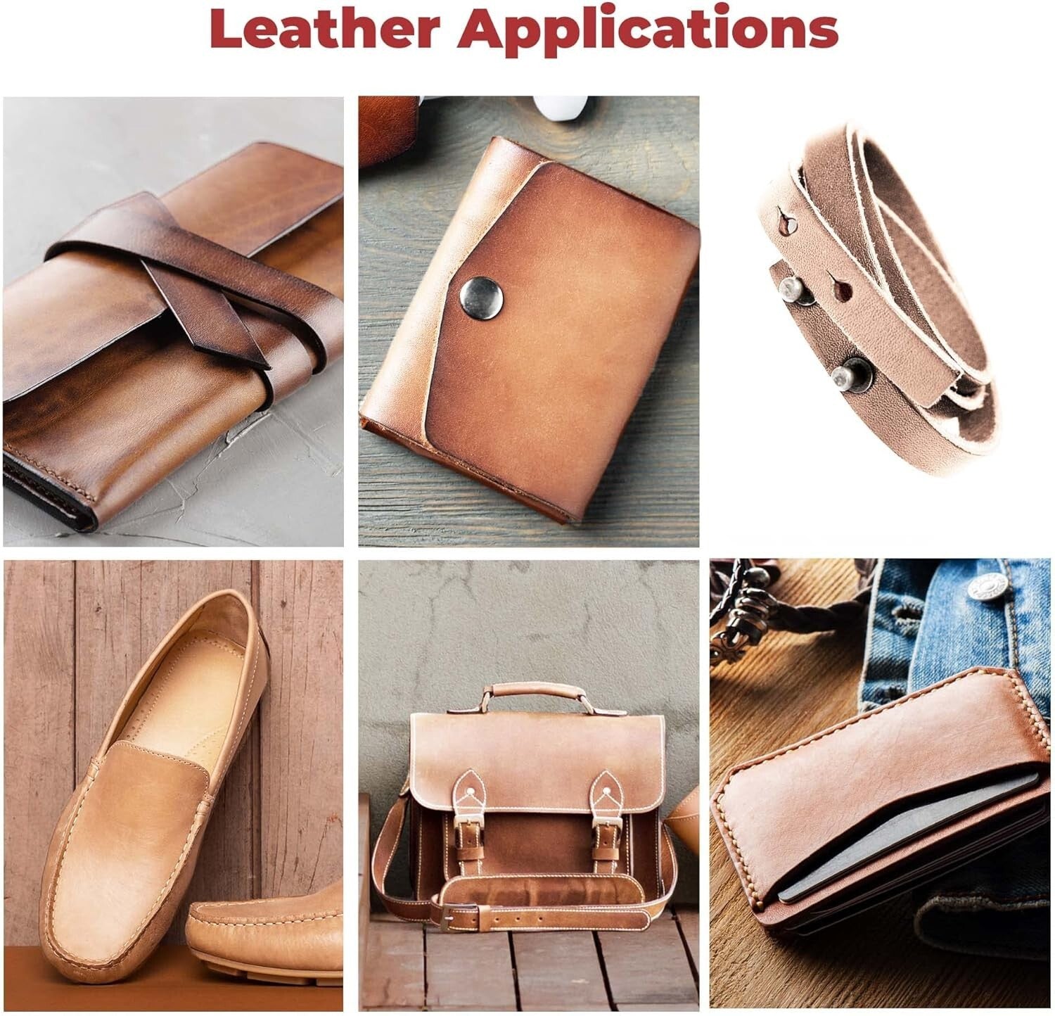 Eco-Friendly 4-6 SQ FT Pre-Cut Cowhide Leather - Perfect for Crafting & Tooling
