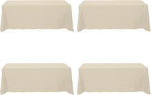 Load image into Gallery viewer, Seamless 4 Pk Beige Polyester Table Cloths - Perfect for Special Occasions