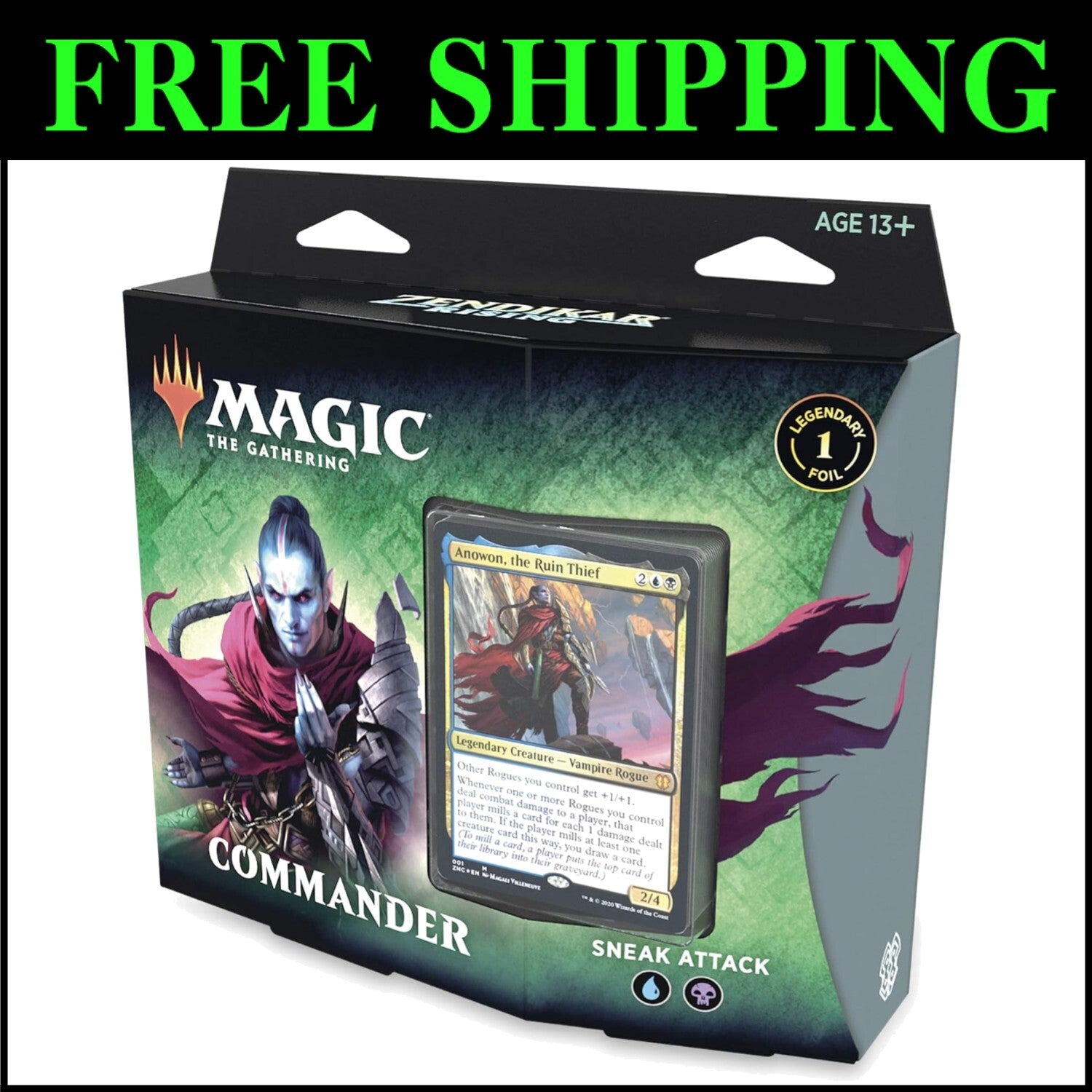 Zendikar Rising Commander Deck - Sneak Attack: Perfect for Multiplayer Battles