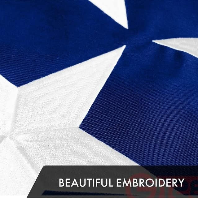 Patriotic Flag Set: 3x5 Ft American & Tennessee Flags - Embroidered Durability