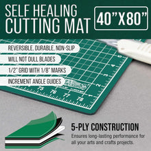 Load image into Gallery viewer, Versatile 40" x 80" Cutting Mat with Diagonal Lines - Ideal for Scrapbooking