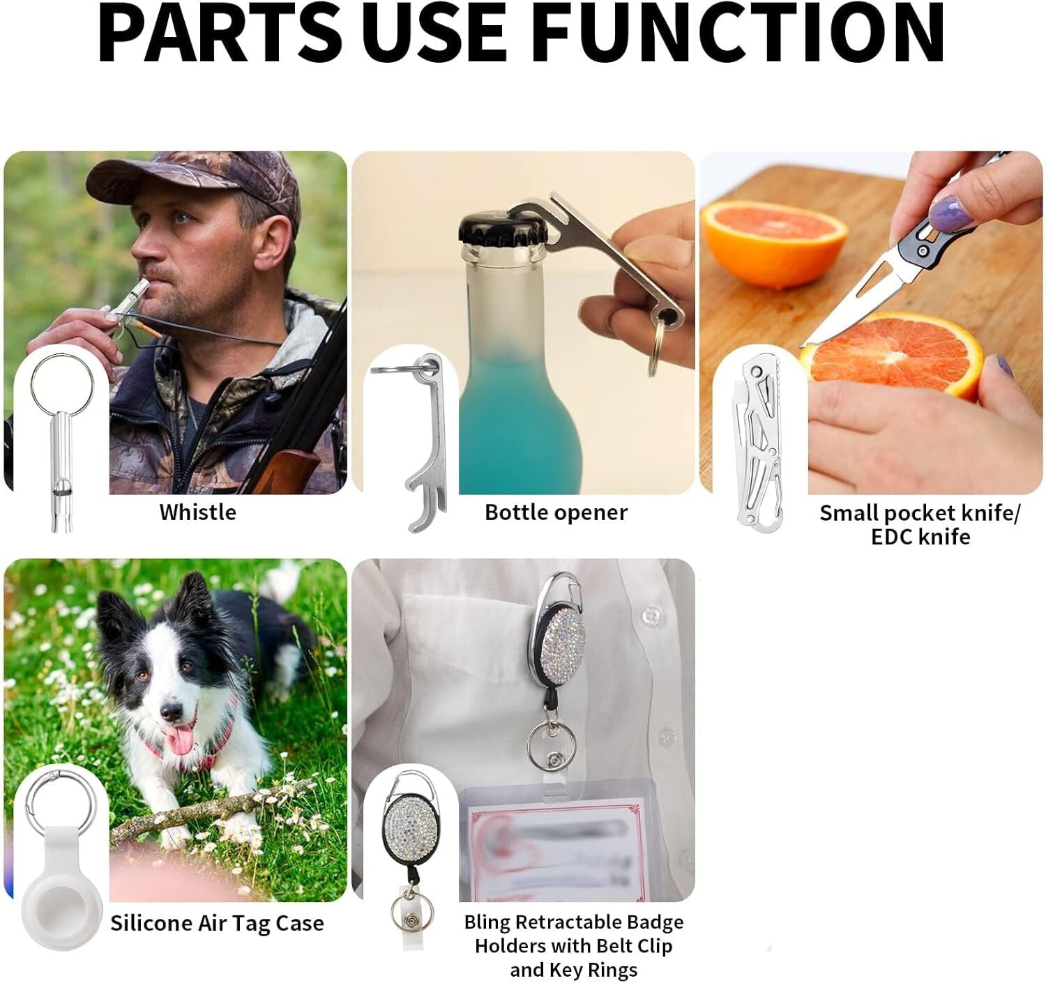 Chic PU Leather Wristlet Keychain Set with Pom Pom & Safety Alarm Accessory