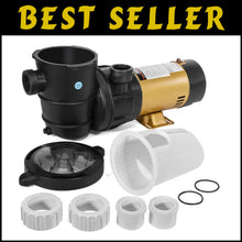 Load image into Gallery viewer, Heavy-Duty 2-Speed Pool Pump - 83 GPM Flow Rate with Oversized Strainer Basket