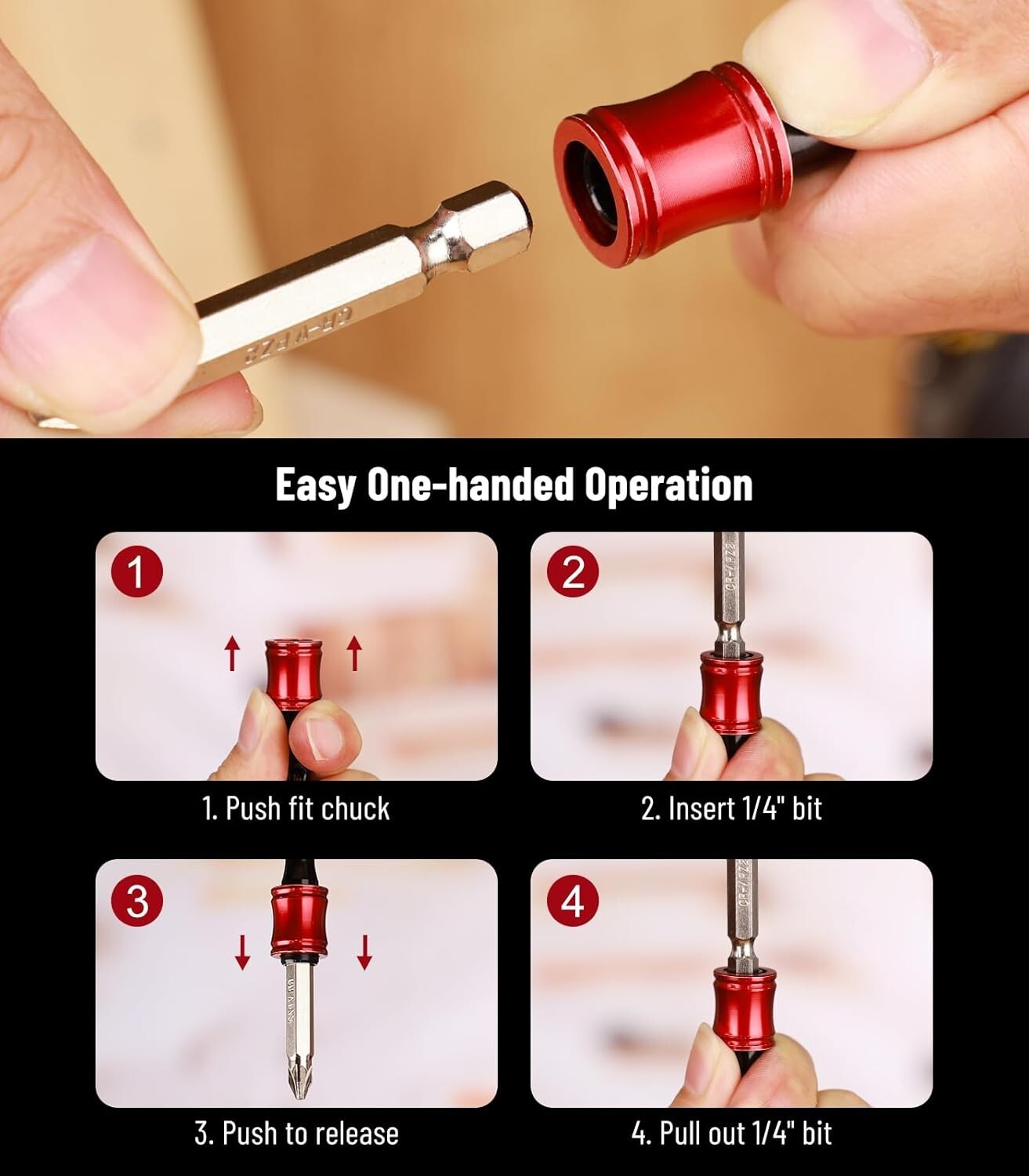 Ultimate 60pc Drill Bit Holder with Ball Bearing Locking Mechanism for Heavy Use