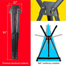 Load image into Gallery viewer, Lightweight Collapsible Tabletop Easel for Artists – Holds Canvas up to 22x24"