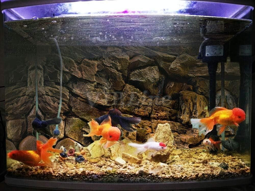 Customizable Rock Wall Aquarium Decor - PVC Backdrop for Unique Fish Tanks