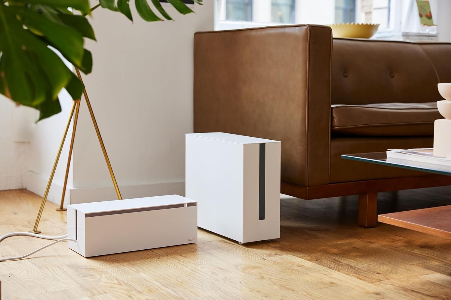 Compact & Elegant Cable Box for Power Strips – Stylish Desktop & Floor Storage