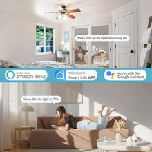 Load image into Gallery viewer, Smart WiFi Ceiling Fan Remote Control Kit - Universal Compatibility with Dimmer