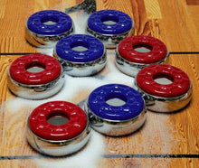 Load image into Gallery viewer, Complete Shuffleboard Accessories Bundle: 8 Pucks, Wax &amp; Mini Brush Set