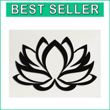 Load image into Gallery viewer, Contemporary Lotus Flower Metal Decor - 18" x 12" - Perfect for Home &amp; Office