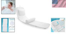 Load image into Gallery viewer, Machine Washable Luxury Bath Cushion &amp; Lumbar Pillow with 14 Strong Suction Cups