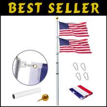 Load image into Gallery viewer, Versatile 14 Gauge Flag Pole Kit with Easy Unlocking and Reinforced Stability