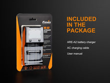 Load image into Gallery viewer, Versatile Fenix ARE-A2 Battery Charger for 21700/18650 with LCD Display and Case