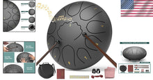 Load image into Gallery viewer, 8-Inch Waterproof Chakra Rain Drum with 11 Notes for Tranquil Outdoor Meditation